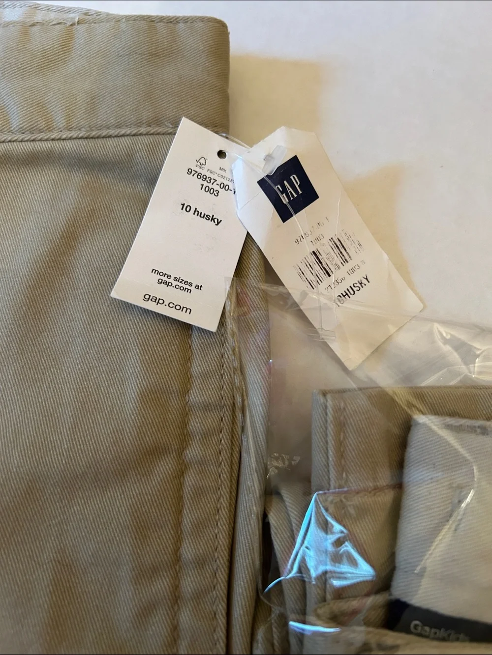 2X GAP Boys Khaki  Pants  10 Husky-NWT